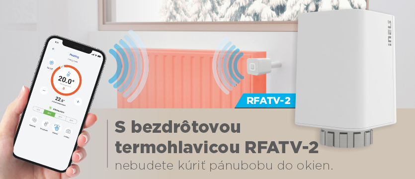 S našou bezdrôtovou termohlavicou RFATV-2 ušetríte náklady na kúrenie  photo