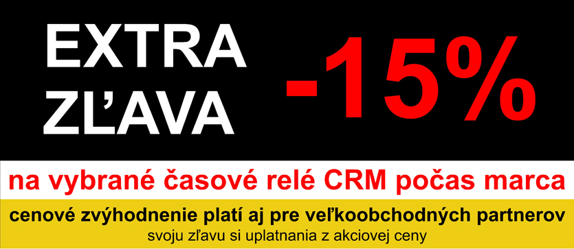 Marcová akcia -15% na vybrané časové relé